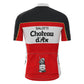 Chateau d'Ax Red Vintage Short Sleeve Cycling Jersey Top
