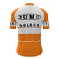 JOBO Orange Vintage Short Sleeve Cycling Jersey Top