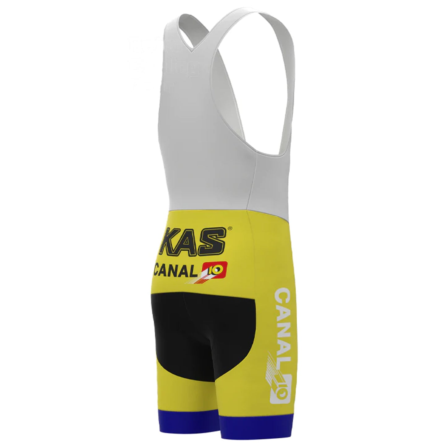 KAS Yellow Vintage Cycling Bib Shorts