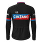CINZANO Black Vintage Long Sleeve Cycling Jersey Top