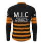 M.I.C Black Vintage Long Sleeve Cycling Jersey Top
