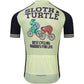 Turtle & Sloth Men Funny MTB Short Sleeve Cycling Jersey Top