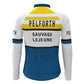 Pelforth Sauvage Lejeune White Vintage Long Sleeve Cycling Jersey Top