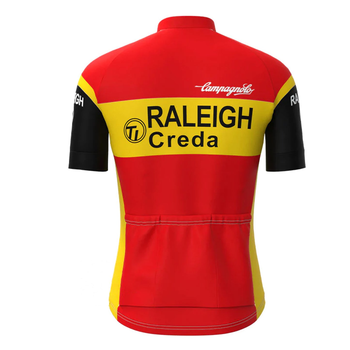 TI-Raleigh Red Vintage Short Sleeve Cycling Jersey Top