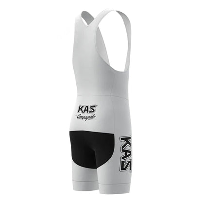 KAS Black White Retro Cycling Bib Shorts