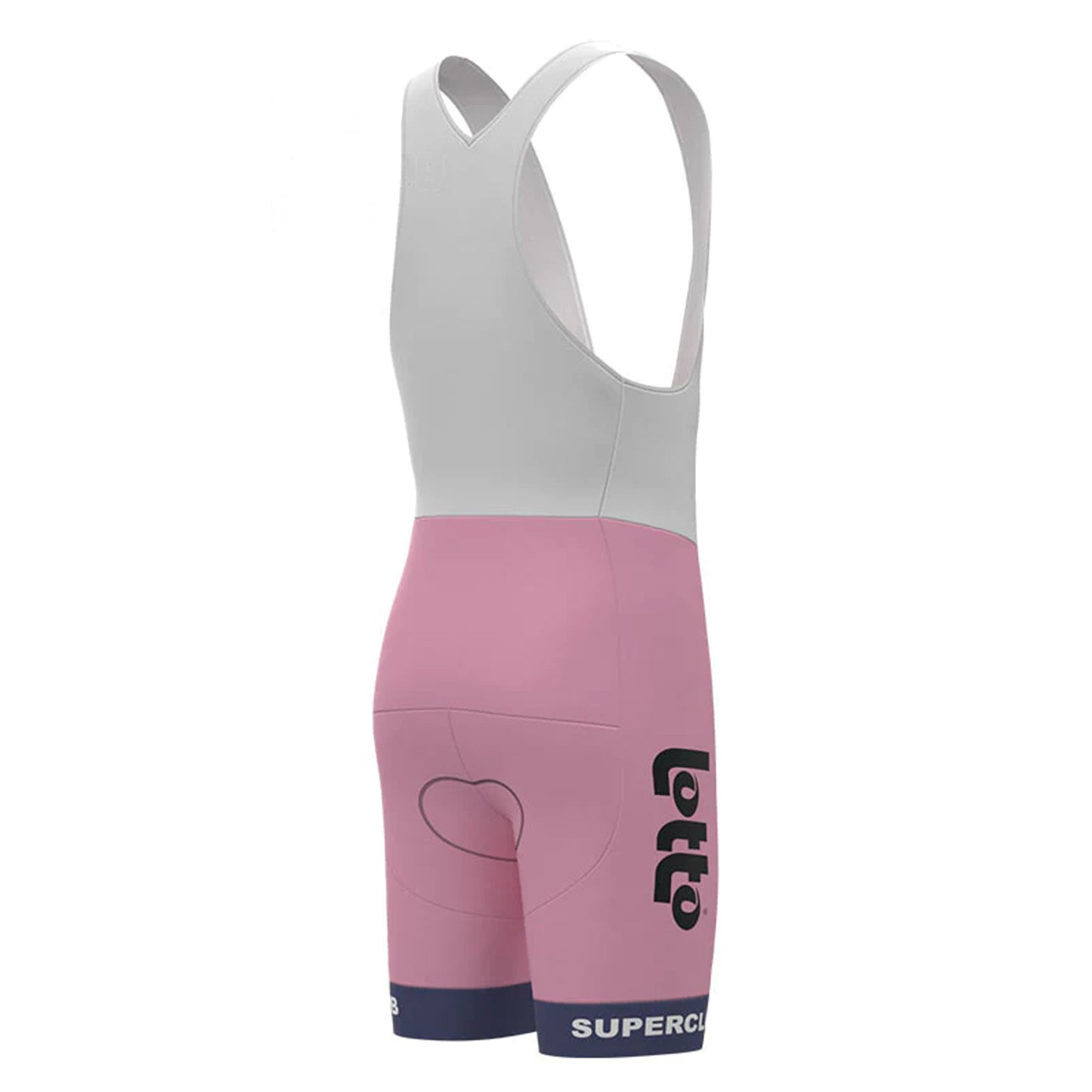 Lotto Pink Vintage Cycling Bib Shorts