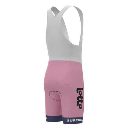 Lotto Pink Vintage Cycling Bib Shorts