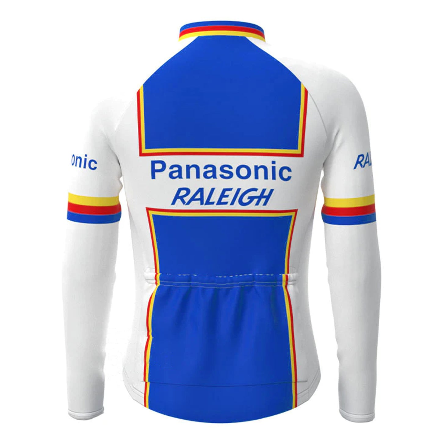 Panasonic Blue Vintage Long Sleeve Cycling Jersey Top