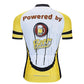 Powerd By Beer Men Funny MTB Short Sleeve Cycling Jersey Top