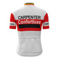 Carpenter Confortluxe Flandria White Vintage Short Sleeve Cycling Jersey Top