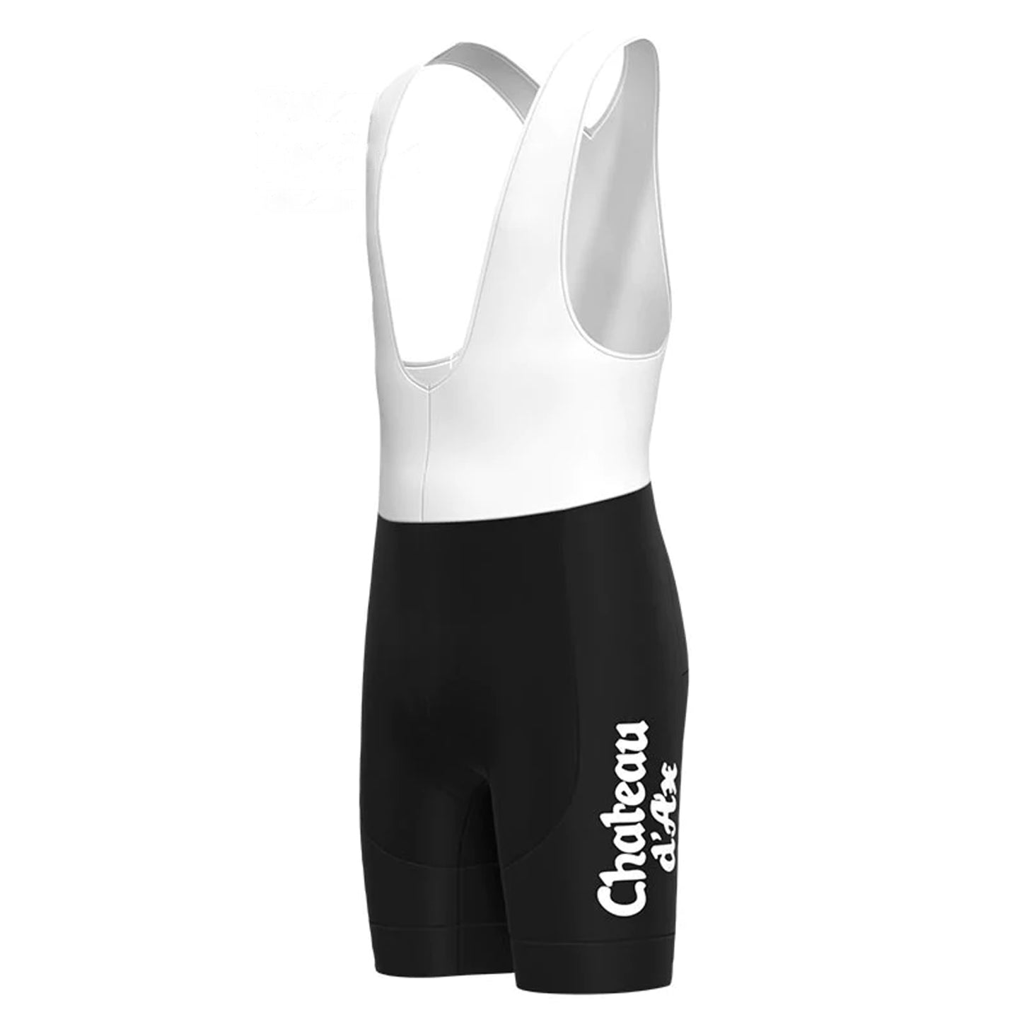 Chateau d'Ax Black Vintage Cycling Bib Shorts