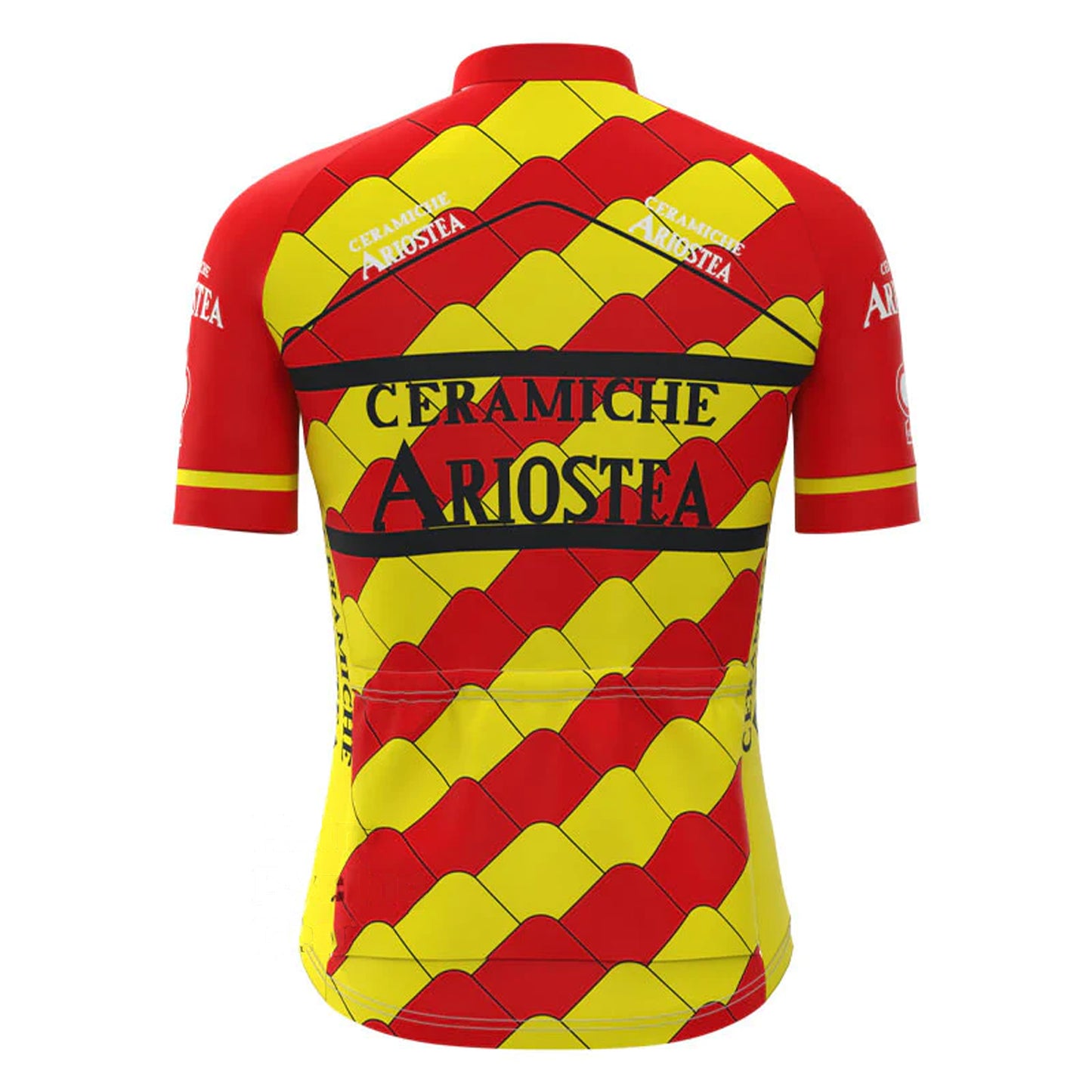 Ariostea Rode Vintage Fietsshirt Top