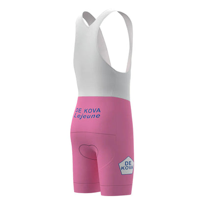 De Kova Lejeune Pink Vintage Cycling Bib Shorts