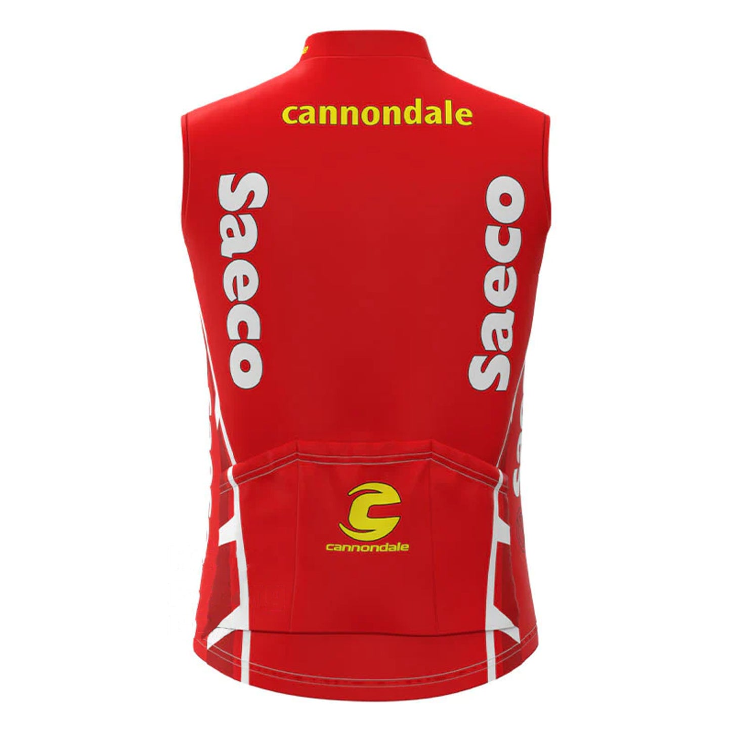 Saeco Red Retro MTB Cycling Vest