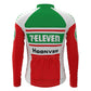 Hoonved 7 Eleven Green Vintage Long Sleeve Cycling Jersey Top