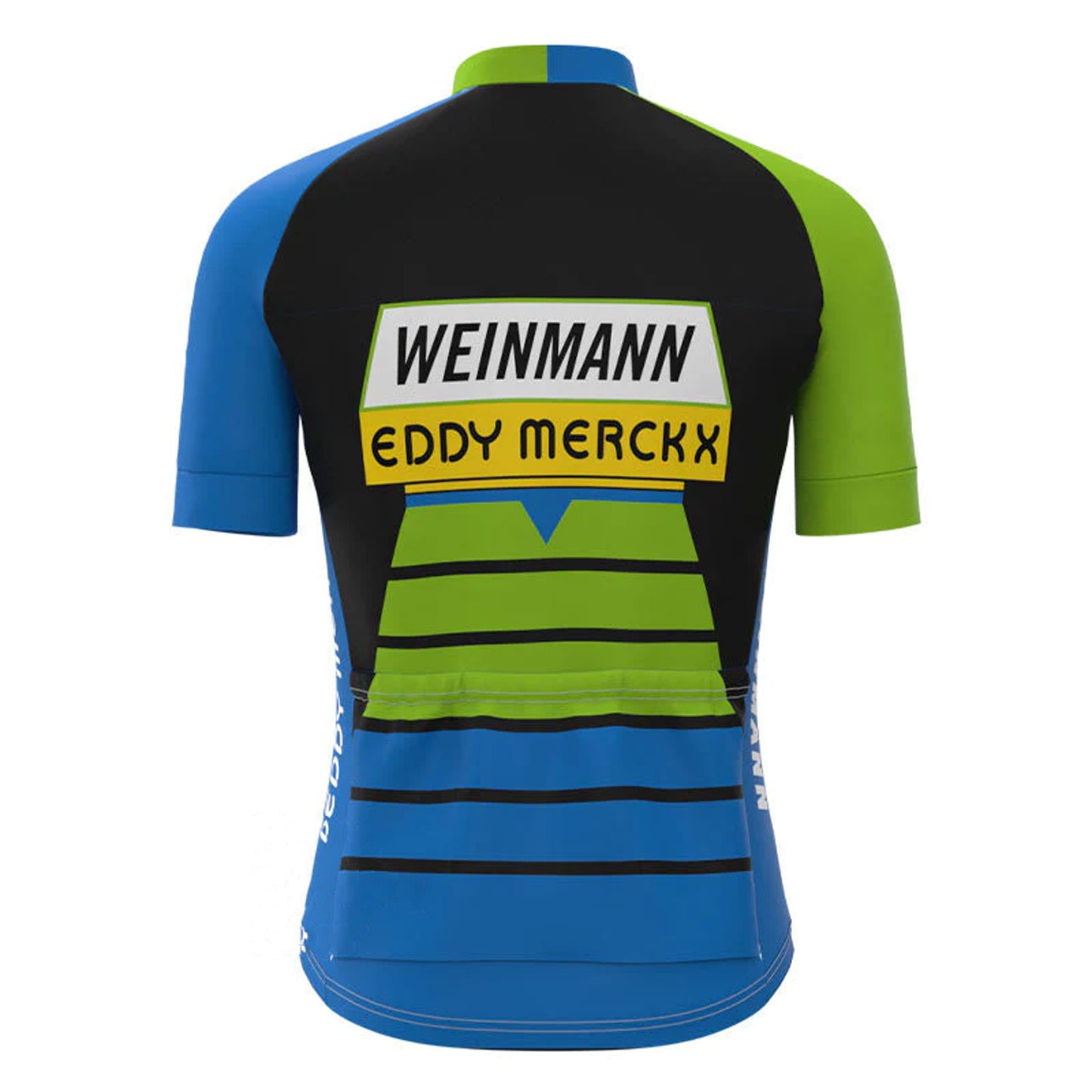 Weinmann Green Blue Vintage Short Sleeve Cycling Jersey Top