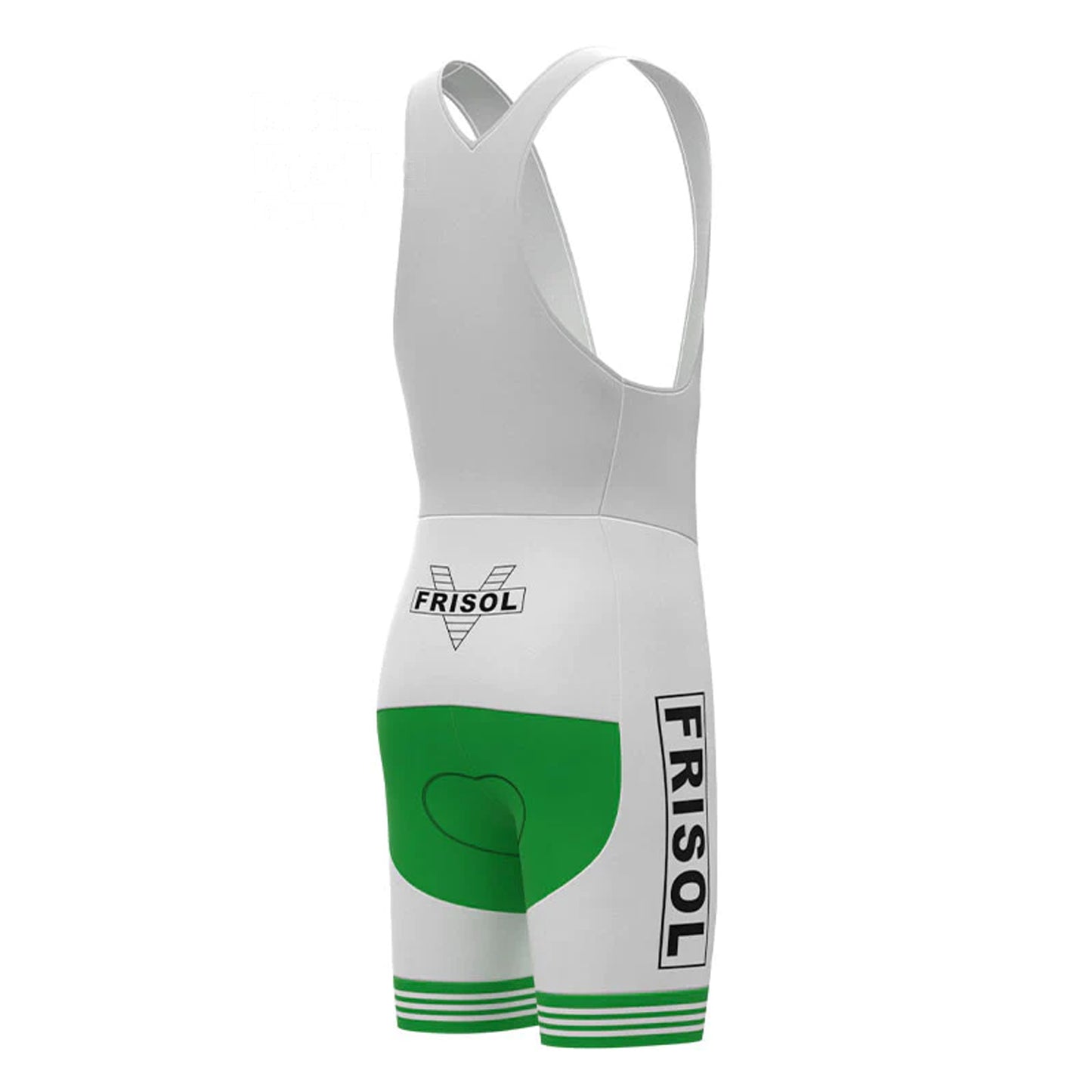 Frisol Green Vintage Cycling Bib Shorts