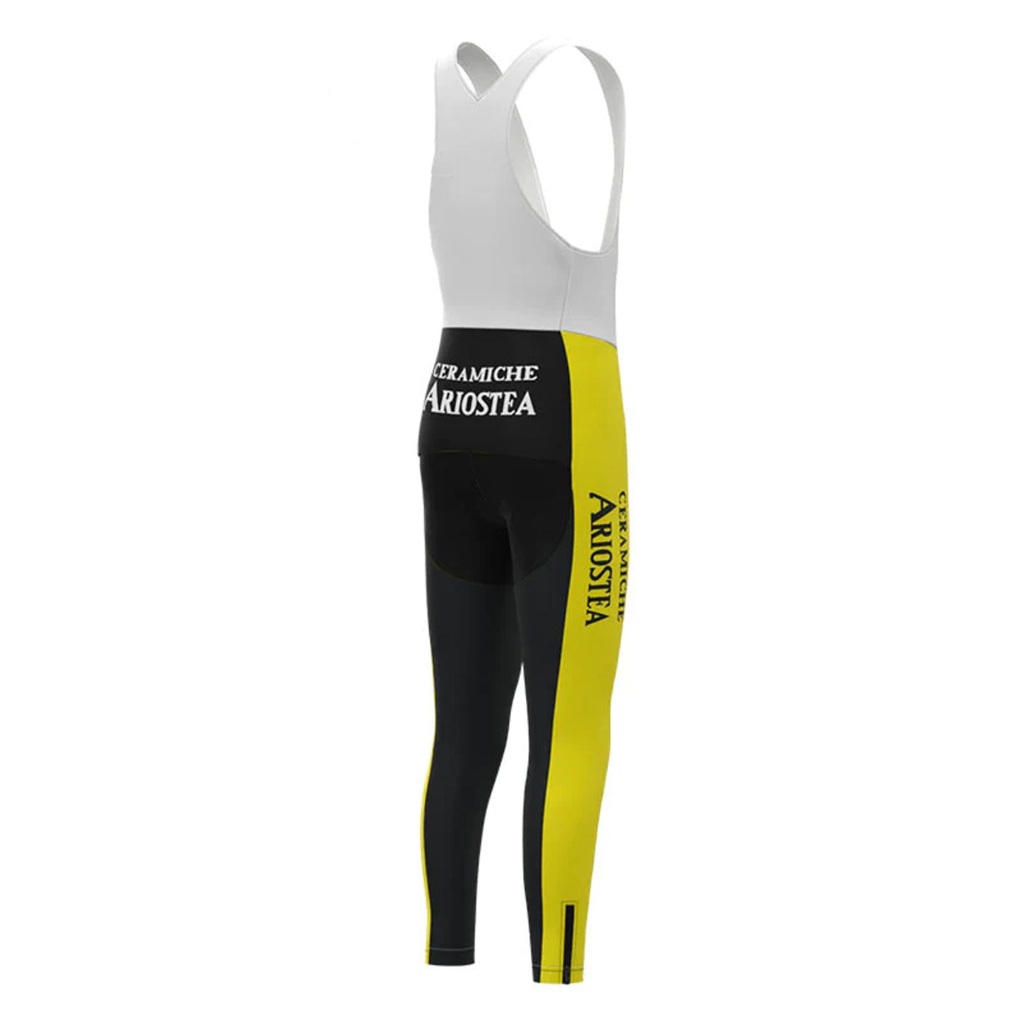 Ariostea Black Yellow Retro MTB Bike Pants