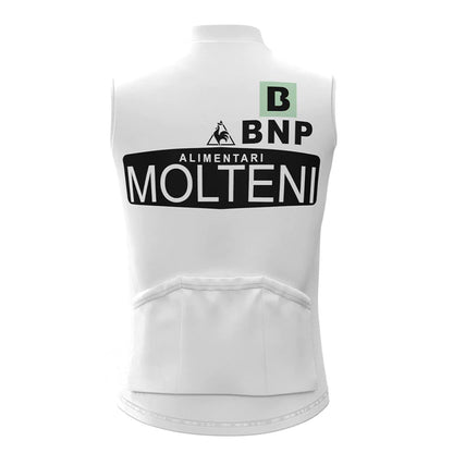 Molteni White Retro MTB Cycling Vest