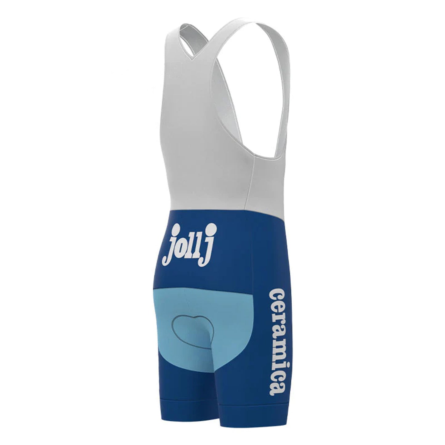 Jollj Ceramica Blue Vintage Cycling Bib Shorts