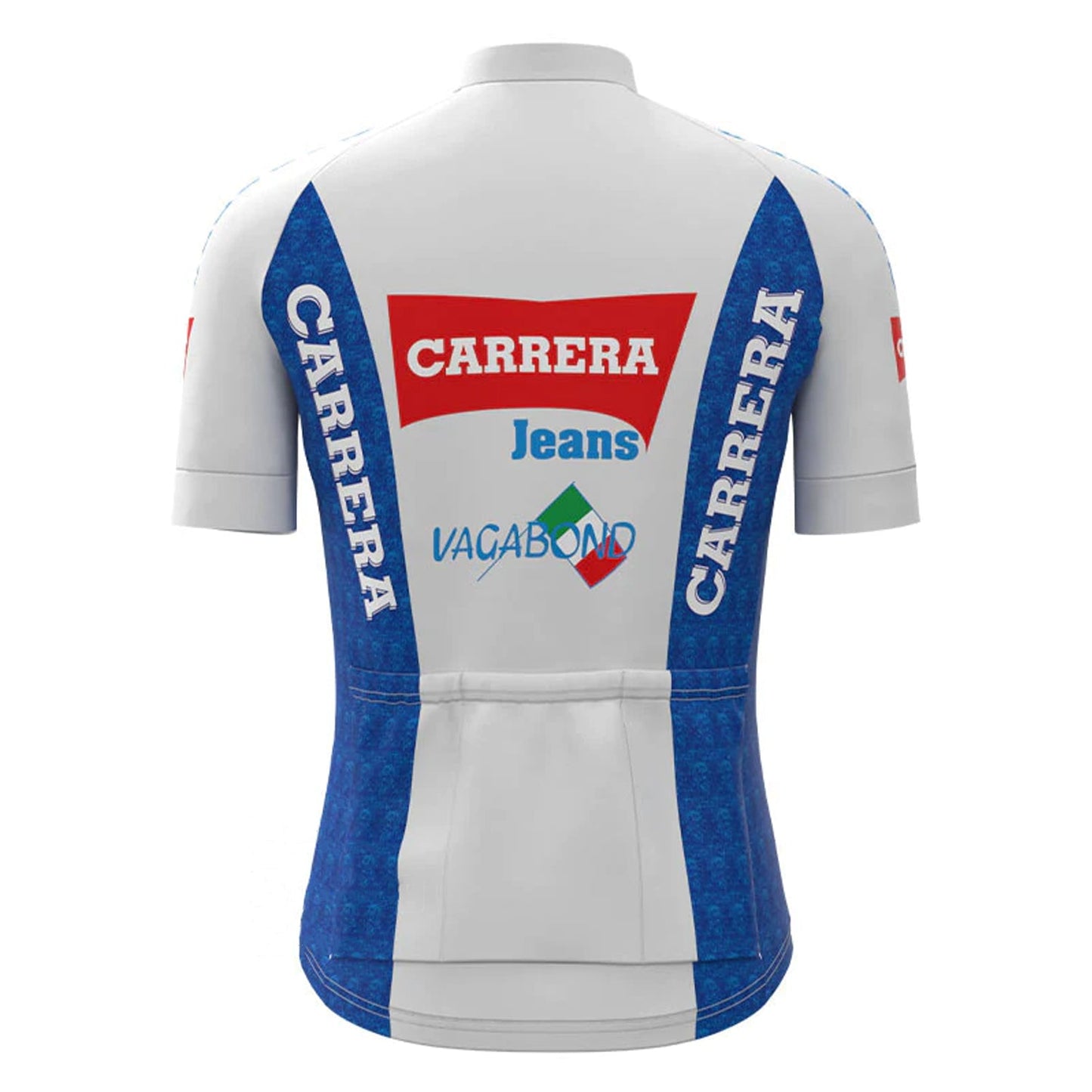 CARRERA White Vintage Short Sleeve Cycling Jersey Matching Set
