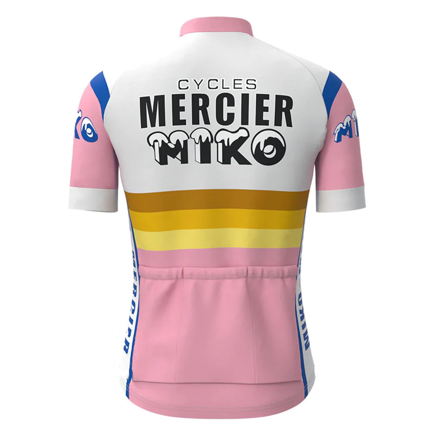 Mercier Pink Vintage Short Sleeve Cycling Jersey Top