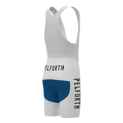 Pelforth Sauvage Lejeune Yellow Blue Vintage Short Sleeve Cycling Jersey Matching Set