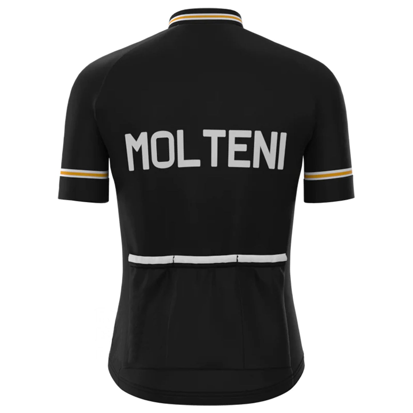 Molteni Black Vintage Short Sleeve Cycling Jersey Top