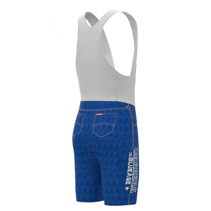 CARRERA Blue Vintage Cycling Bib Shorts
