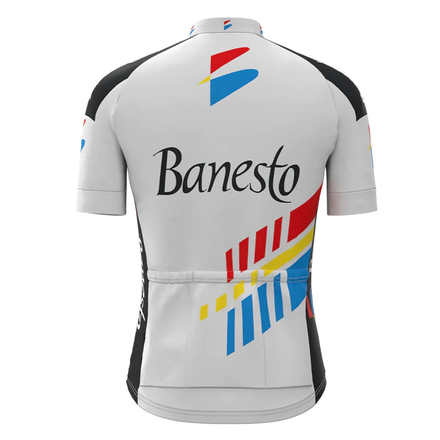 Banesto Gray Vintage Short Sleeve Cycling Jersey Matching Set