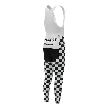 Peugeot White Retro MTB Bike Pants