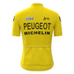 Peugeot Yellow Vintage Short Sleeve Cycling Jersey Top