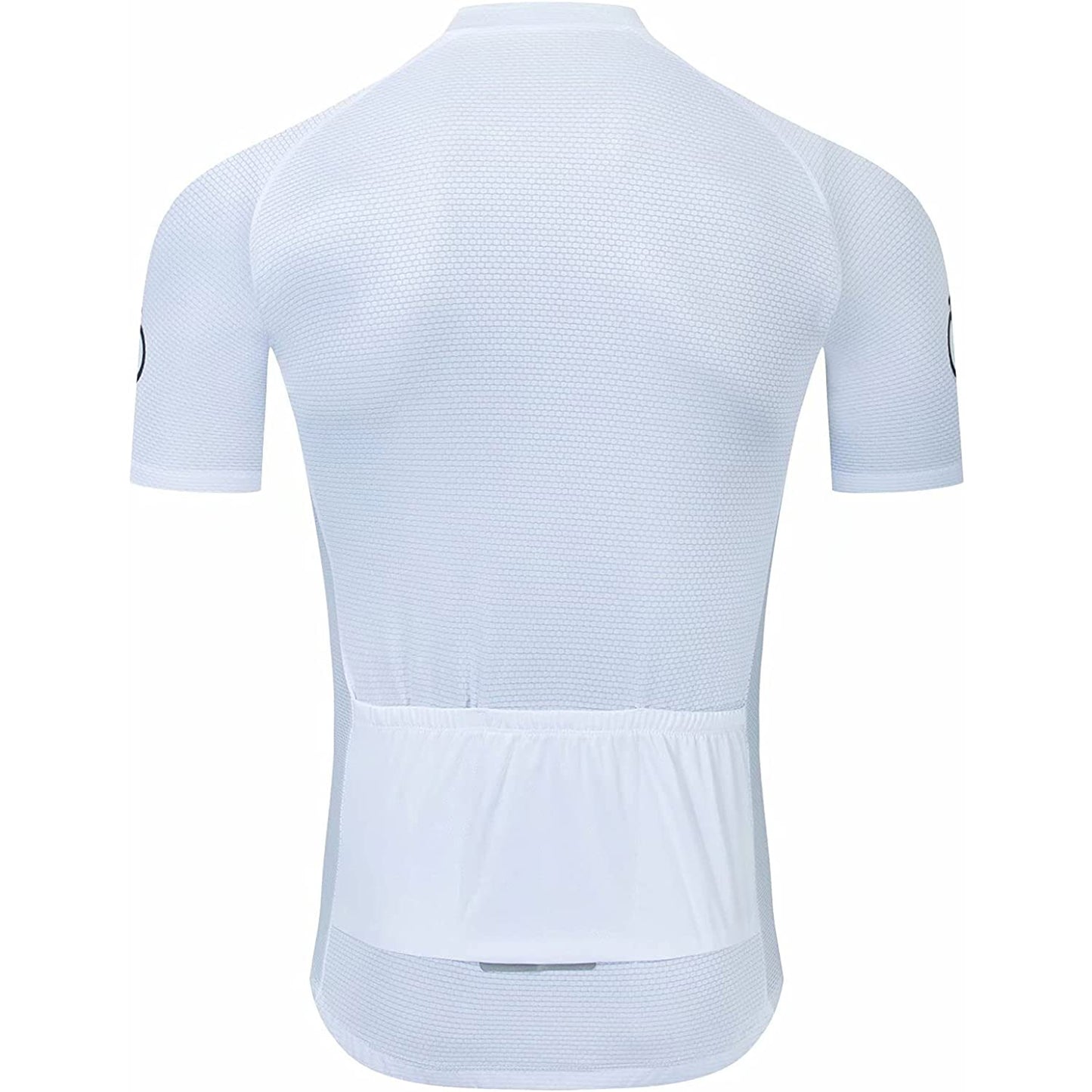 White Short Sleeve Cycling Jersey