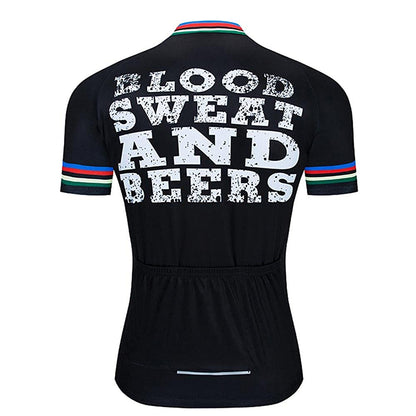 Paint Beer Black Short Sleeve Cycling Jersey