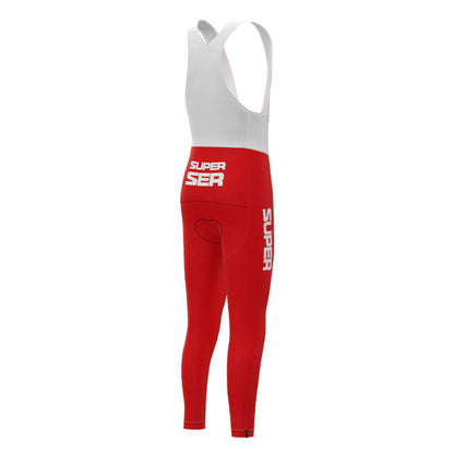 Super Ser Red Retro MTB Bike Pants