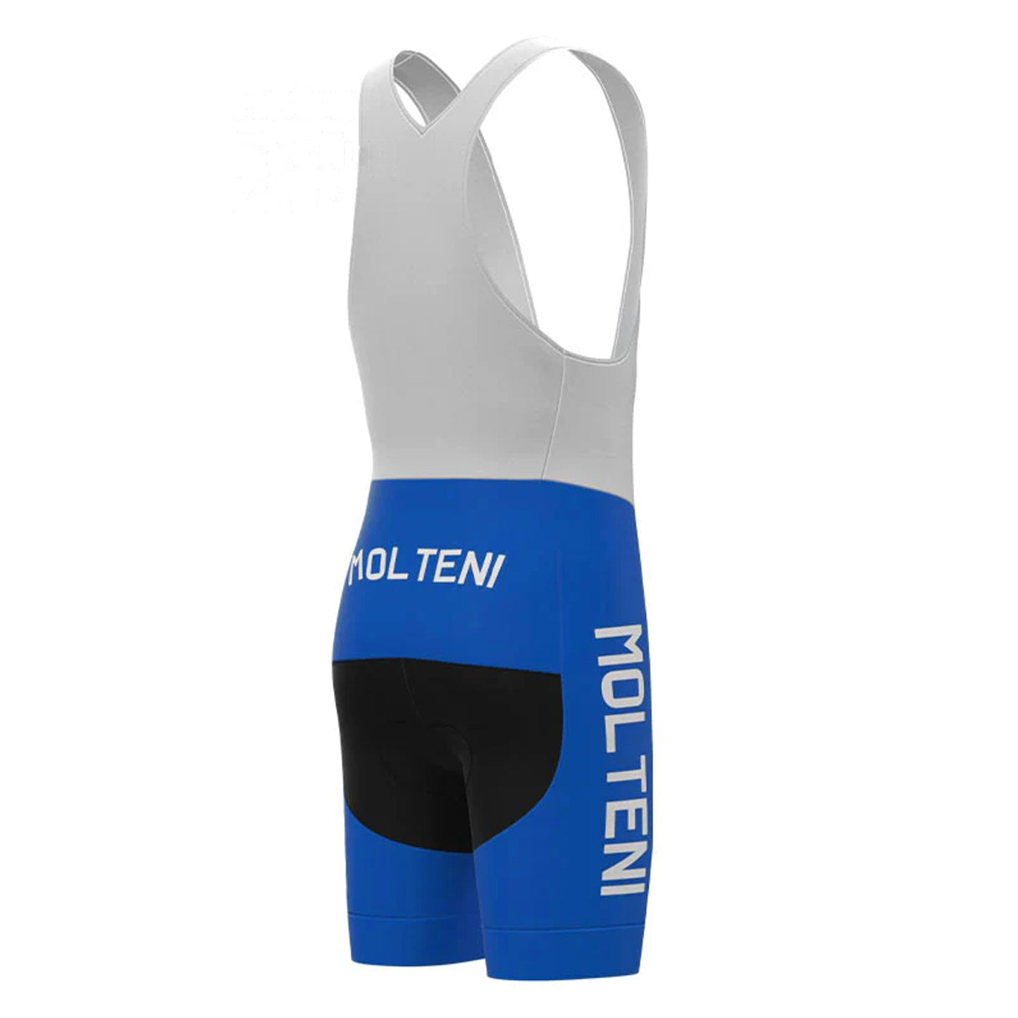 Molteni Blue Vintage Cycling Bib Shorts