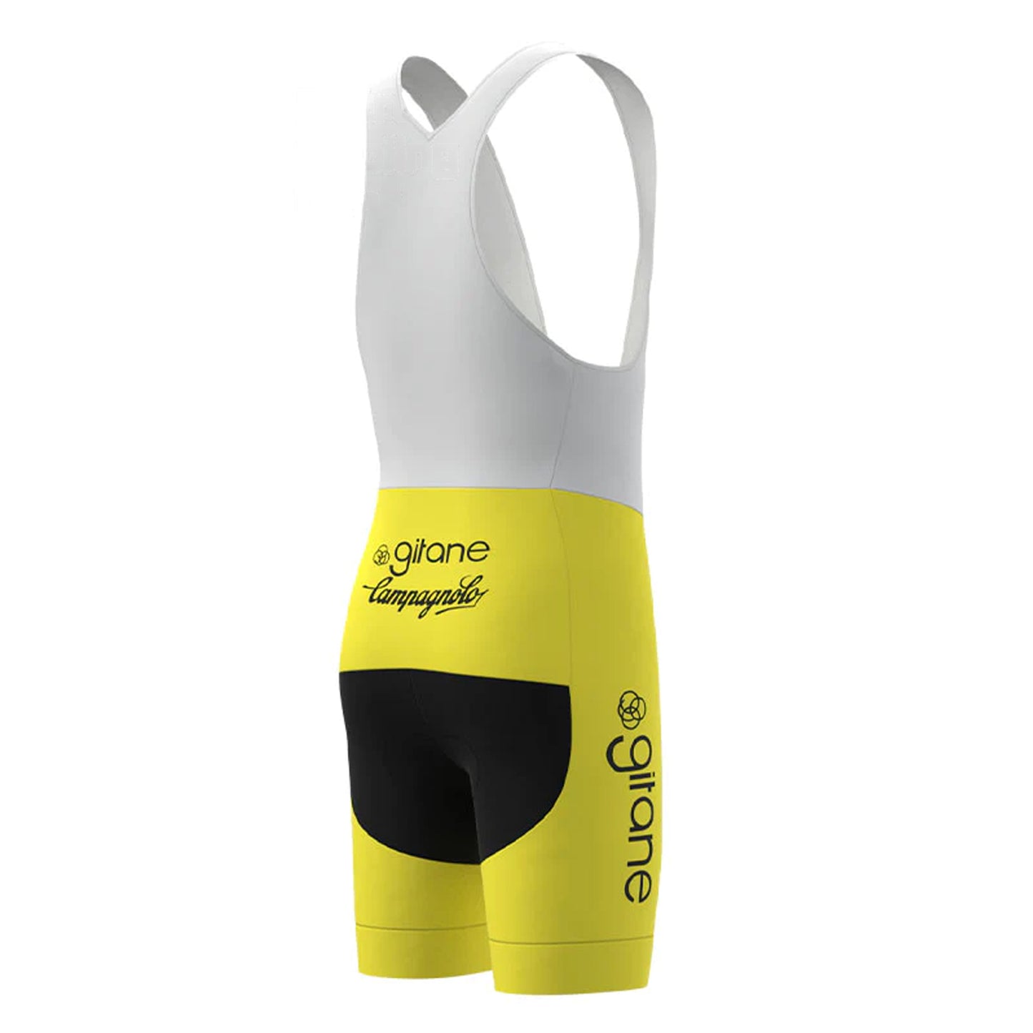 Miko Gitane Campagnolo Yellow Vintage Cycling Bib Shorts