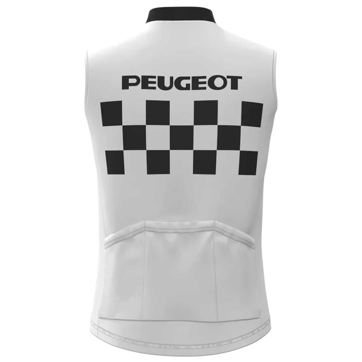 Peugeot White Retro MTB Cycling Vest