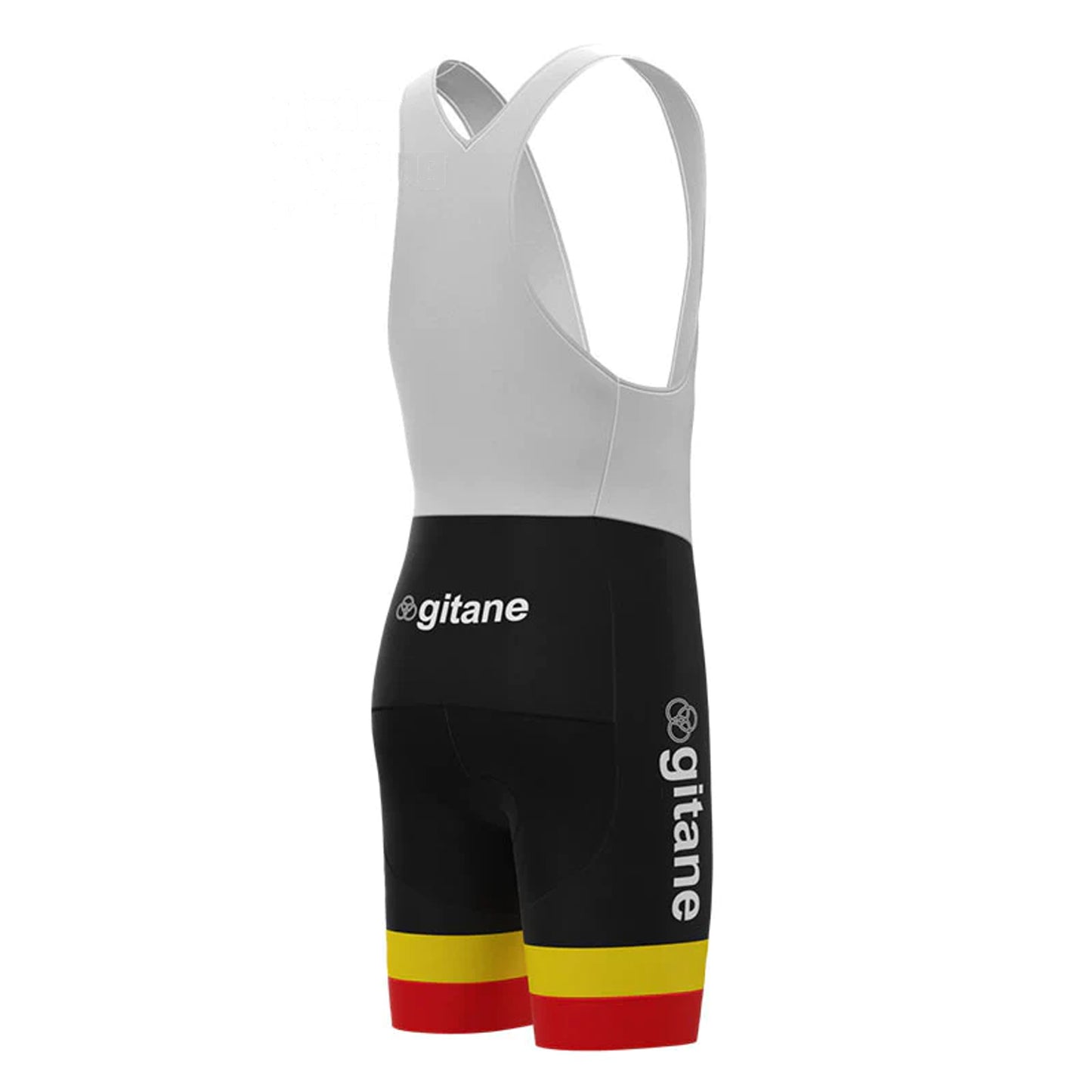 Gitane Black Red Vintage Cycling Bib Shorts