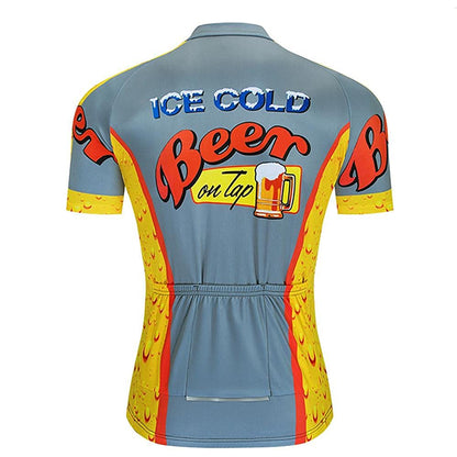 Ice Cold Beer Short Sleeve Cycling Jersey