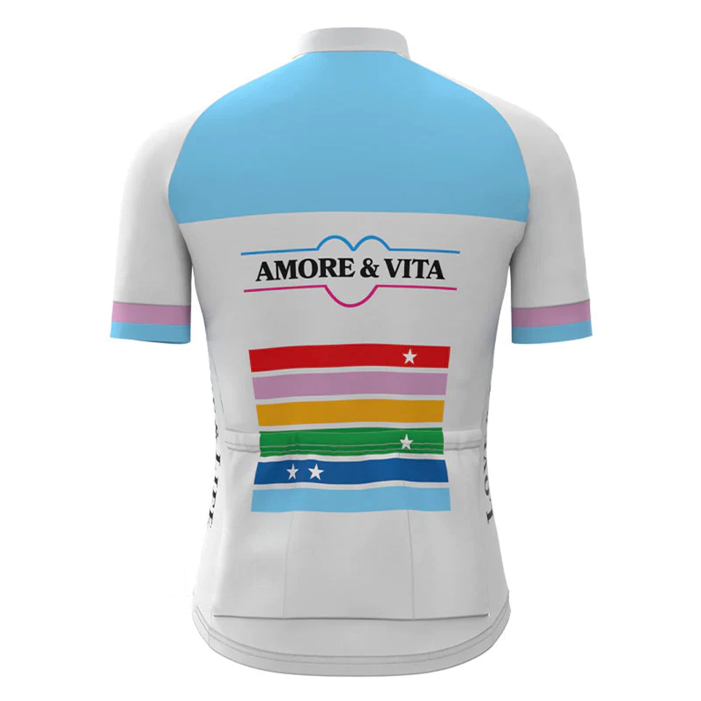 Amore & Vita Vintage Short Sleeve Cycling Jersey Top