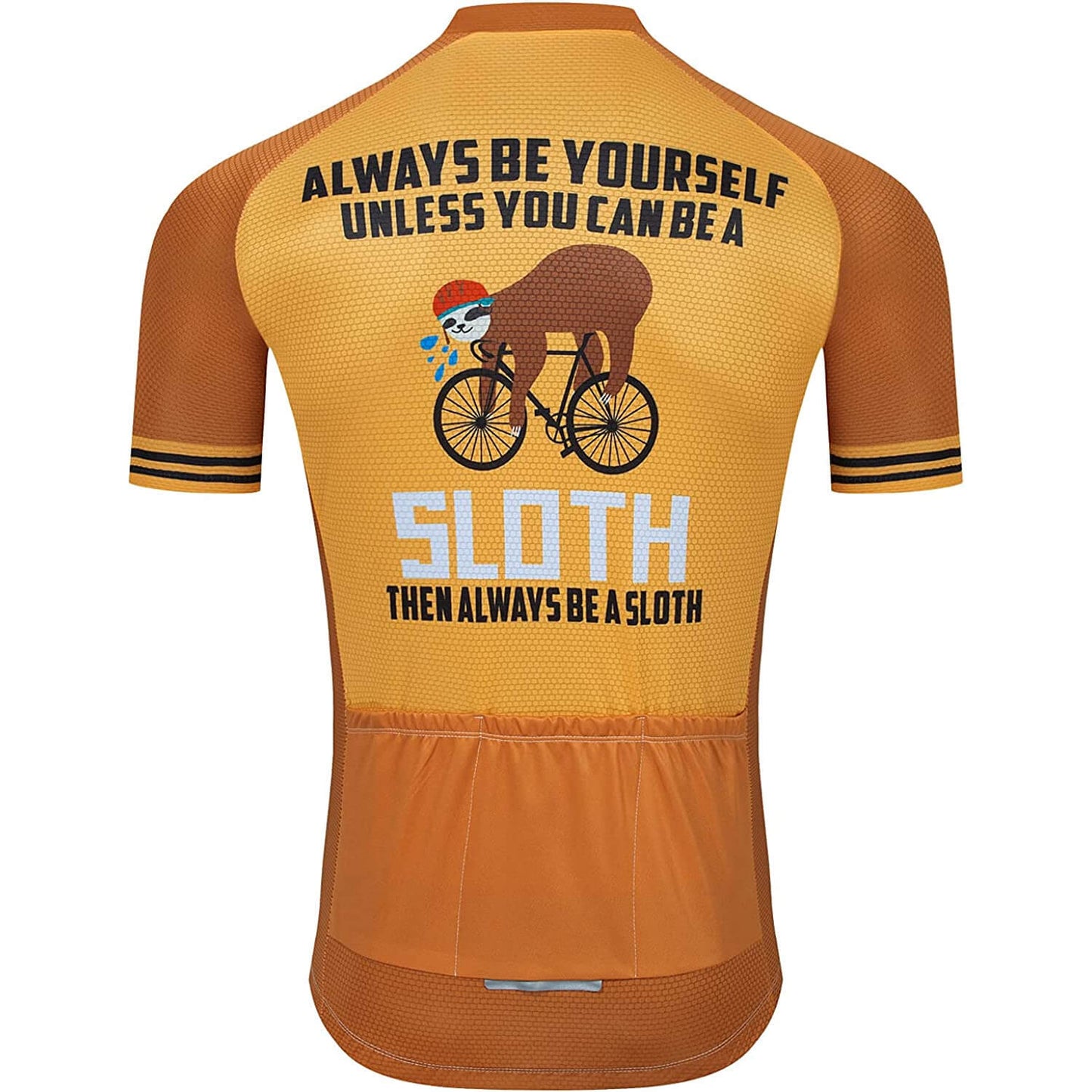 Hard Work Sloth Funny Short Sleeve Cycling Jersey