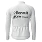 Renault White Vintage Long Sleeve Cycling Jersey Top