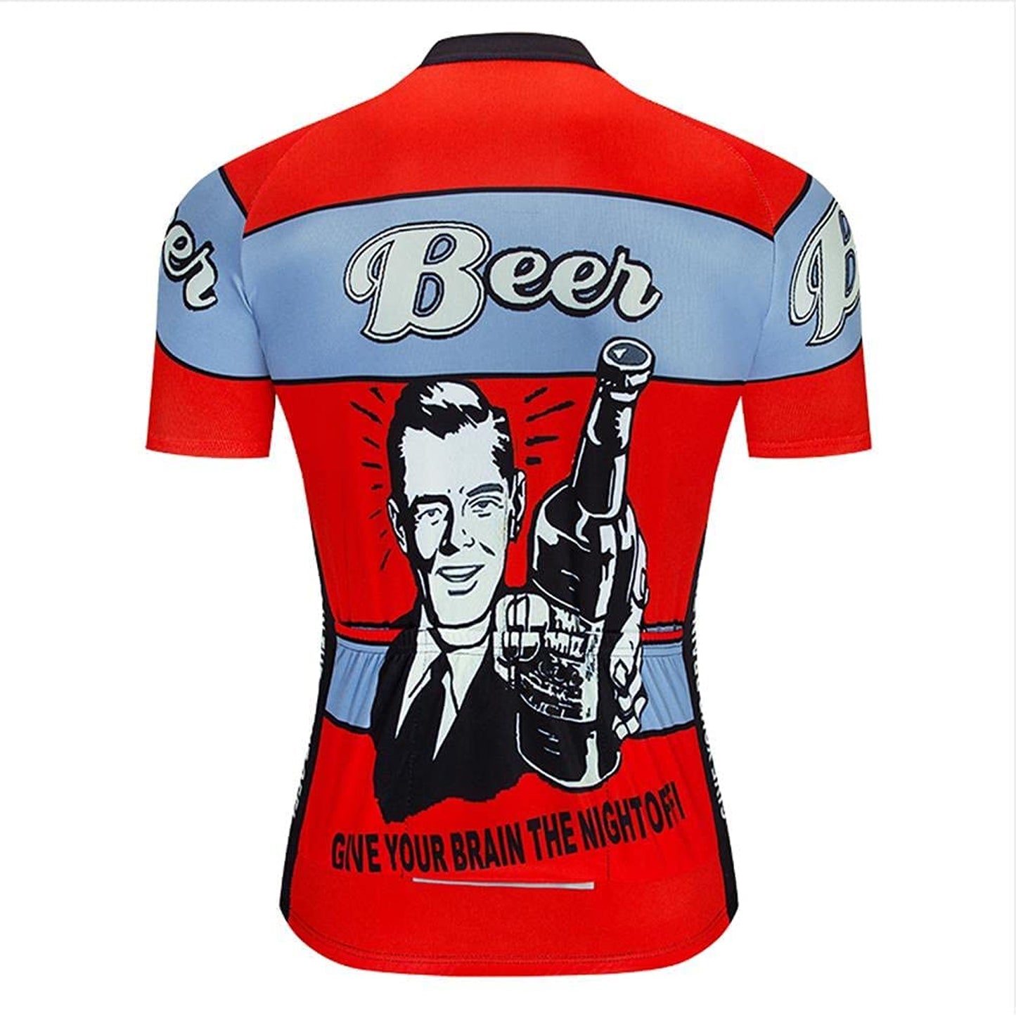Beer Man Short Sleeve Cycling Jersey