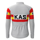 KAS Grey Vintage Long Sleeve Cycling Jersey Top