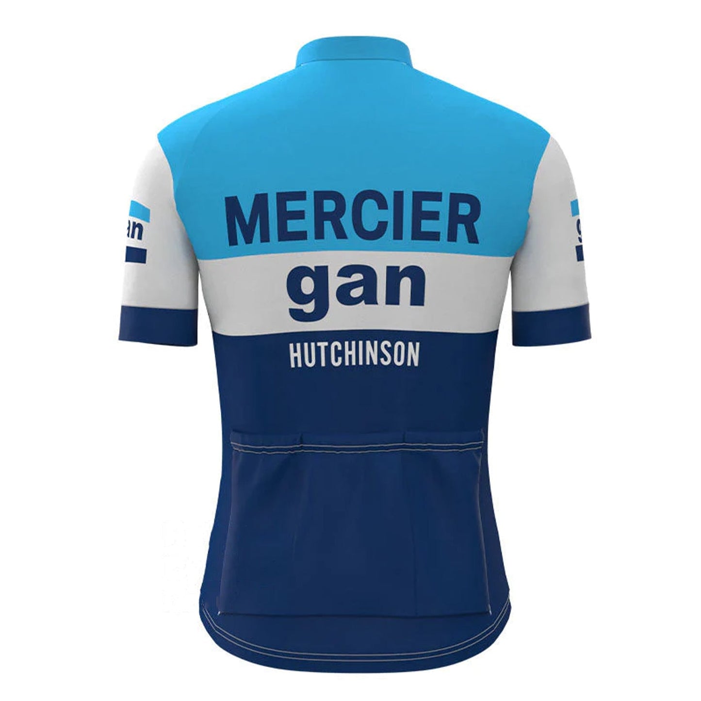 gan Blue Vintage Short Sleeve Cycling Jersey Matching Set