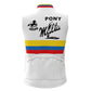 Pony Malta White Retro MTB Cycling Vest