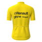 Renault Yellow Vintage Short Sleeve Cycling Jersey Top