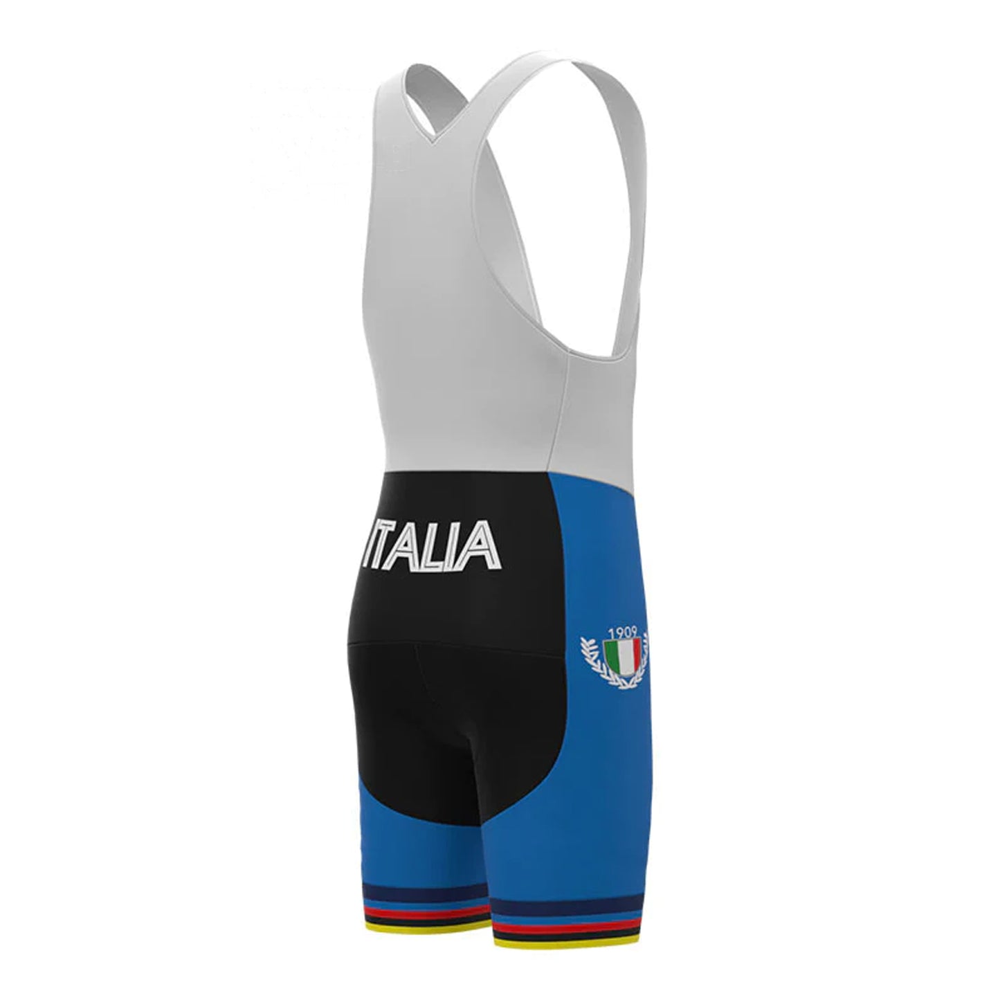 Maglia Azzurra Italia Blue Vintage Cycling Bib Shorts