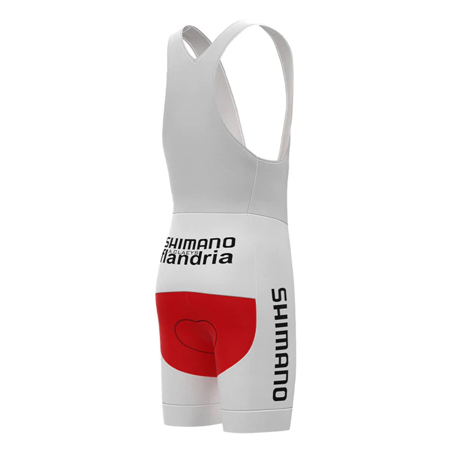 Shimano Flandria Red Vintage Cycling Bib Shorts
